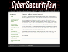 Tablet Screenshot of cybersecurityguy.com